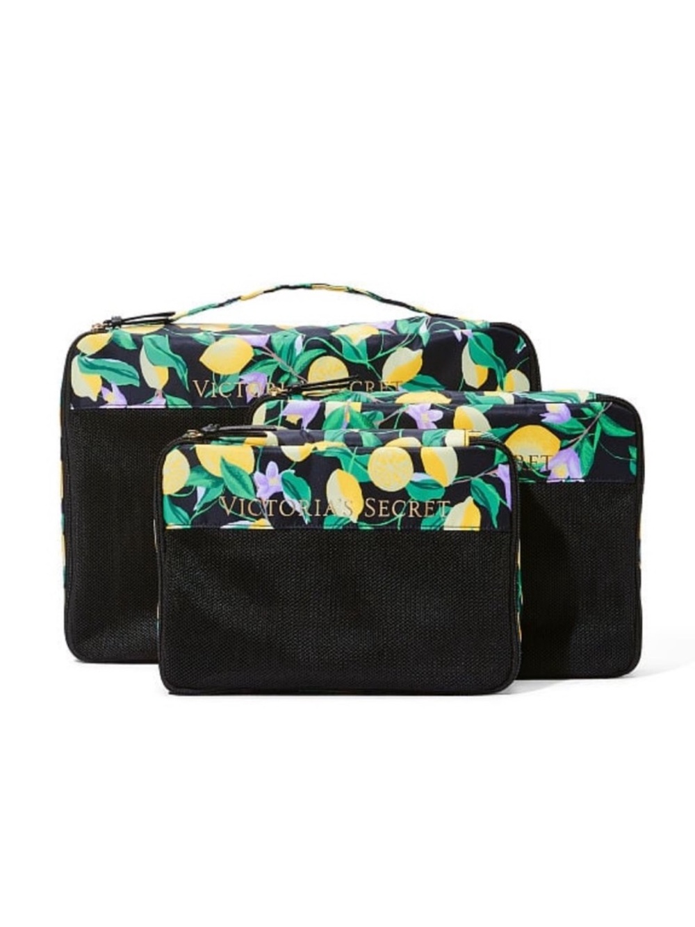 Victoria Secret Secret Lemon Packing Cube Trio